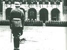Slavnostn nstup wehrmachtu ped ostravskou Novou radnic v beznu 1939