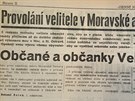 Provoln k obanm Ostravy v novinch ze 16. bezna 1939.