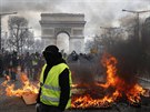 Příznivci hnutí žlutých vest znovu demolovali nejen třídu Champs-Élysées, ale i...