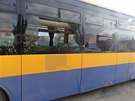 Autobusu se po boním stetu s pívsem traktoru v Moravské Nové Vsi rozbila...