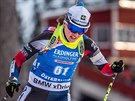 Veronika Vítková bhem vytrvalostního závodu na mistrovství svta v Östersundu.