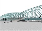 Studentka Tereza Forgaová navrhla vytvoit z konstrukce mostu plovárnu...