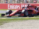 Sebastian Vettel v kvalifikaci na Velkou cenu Austrálie formule 1.