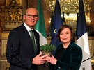 Irský ministr zahranií Simon Coveney a francouzská ministryn pro evropské...