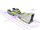 Vizualizace: návrh budovy Nová Invalidovna