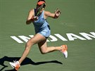 výcarská tenistka Belinda Bencicová v duelu s Karolínou Plíkovou.
