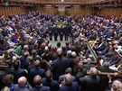 Britský parlament pi hlasování o odmítnutí brexitu bez dohody (13. bezna 2019)