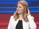 Kandidátka na funkci slovenského prezidenta Zuzana aputová ped poslední...