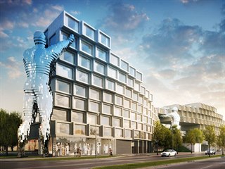 Vizualizace: objekt Nová Invalidovna bude umístěn přímo naproti čelní fasádě...