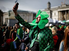 V Londýn slavili den svatého Patrika. (17. bezna 2019)