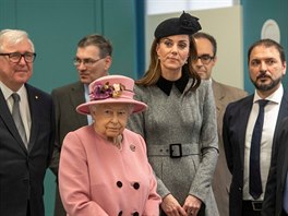 Královna Alžběta II. a vévodkyně Kate (Londýn, 19. března 2019)