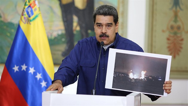 Madurova vlda oznauje vpadek elektiny za sabot zenou z USA. (11. bezna 2019)