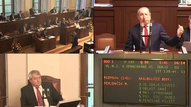 Pedseda ODS se omluvil za poslance V. Klause ml., ten piroval zkon o GDPR k transportm id