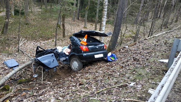 idika vyjela s Fordem Fiesta do lesa. Jej spolujezdec zemel na mst, ena bhem transportu do nemocnice.