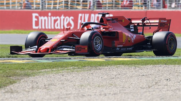 Sebastian Vettel v kvalifikaci na Velkou cenu Austrlie formule 1.