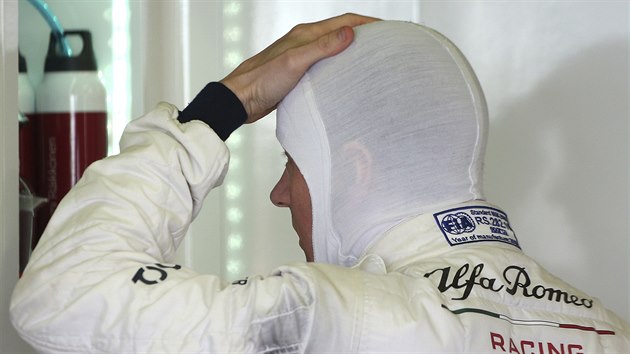Kimi Rikknen v kvalifikaci na Velkou cenu Austrlie formule 1.