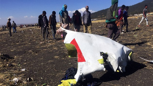 V Etiopii se krtce po startu z hlavnho msta Addis Abeby ztilo letadlo se 157 lidmi na palub. (10. bezna 2019)