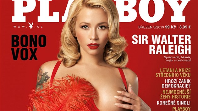 Stephanie van der Strumpfová na titulce březnového čísla magazínu Playboy (2019)