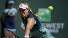 Angelique Kerberová ve finále turnaje v Indian Wells.