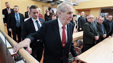 Prezident Milo Zeman pijel na tídenní návtvu Karlovarského kraje. (19. 3....