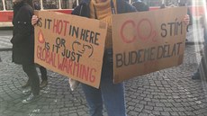 Stedokolská stávka za klima v Praze na Malostranském námstí (15. bezna 2019)