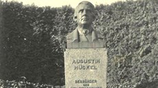 Tak vypadala pvodní novojiínská busta Augustina Hückela, která v 50. letech...