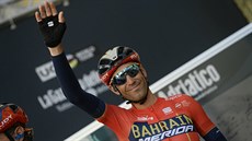 Vincenzo Nibali na startu druhé etapy Tirrena-Adriatika.