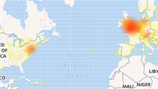 Hlíených problém na Downdetector.com pibývá, probouzí se toti východní...