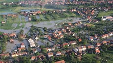 Rozvodnná eka Olava v Kunovicích v ervnu 2010.