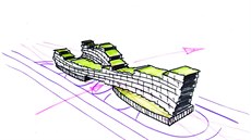 Vizualizace: návrh budovy Nová Invalidovna