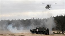 Vojenské cviení pi oslavách 20. výroí vstupu eska, Polska a Maarka do NATO.
