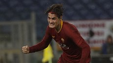Patrik Schick z AS Řím slaví gól proti Empoli.