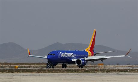 Boeing 737 MAX 8 spolenosti Southwest Airlines pistává na letiti v...
