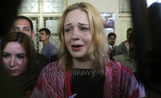 Tereza Hlková krátce poté, co ji pákistánský soud poslal na 8 let a 8 msíc...