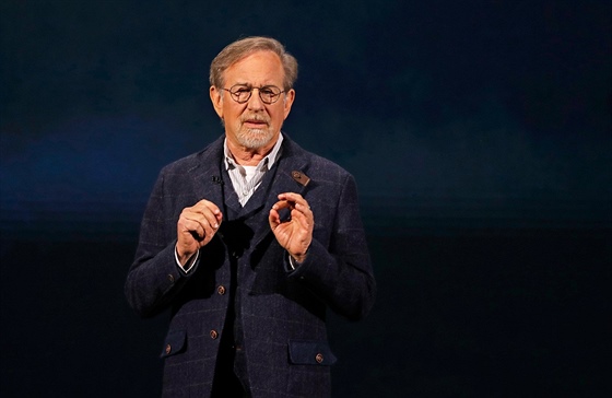 Steven Spielberg na pedstavení nové platformy Apple TV+, 25. 3. 2019