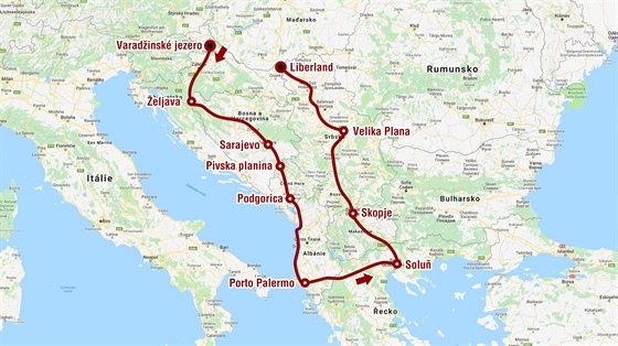 MAPA: Jawou napříč Balkánem