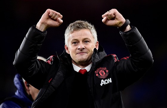 Ole Gunnar Solskjaer, nyní u na plný úvazek trenér Manchesteru United.