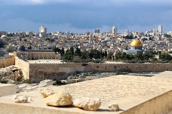 Na Olivetské hoře se nachází i největší židovský hřbitov na světě. Na snímku...
