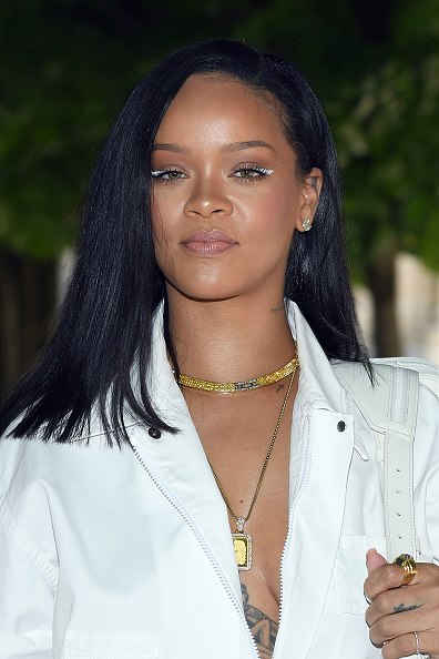 Rihanna attends the Louis Vuitton Menswear Spring/Summer 2019 show