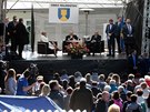Návštěva prezidenta republiky Miloše Zemana v Milhostově na Chebsku. (21. 3....