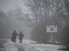 Ukrajintí vojáci na východ Ukrajiny (25. února 2019)
