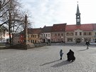Na hlavním chotěbořském náměstí se nachází mariánský sloup, který v roce 1890...