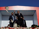 Pedvolební mítink tureckého prezidenta Recepa Tayyipa Erdogana v Istanbulu...