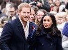 NOTTINGHAM, ENGLAND - DECEMBER 01:  Prince Harry and Meghan Markle attends the...