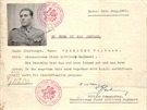 Doasný doklad totonosti po pechodu k dlostelectvu, 1941.