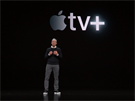 Tim Cook pi pedstavování nové platformy Apple TV+, 25. 3. 2019
