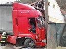 Kamion v Lankch na Blanensku narazil do rodinnho domu.