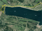 V okolí ústeckého jezera Milada probíhají práce na zlepení infrastruktury a...