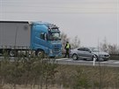 Dopravn� bezpe�nostn� akce zam��en� na proh�e�ky �idi�� kamion� na �stecku....