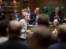 Premiérka Theresa Mayová v Dolní snmovn britského parlamentu (25. 3. 2019)